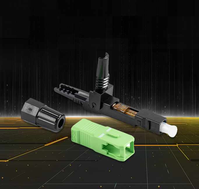 Conector rapid pentru fibră optică 